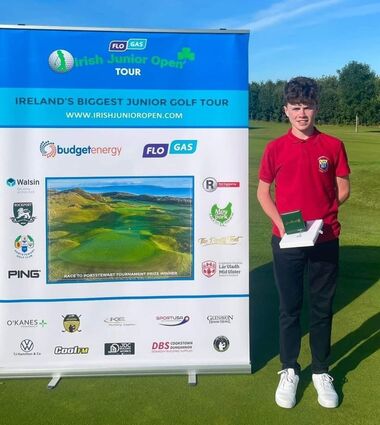 U15 Flogas Irish Junior Open Tour winner